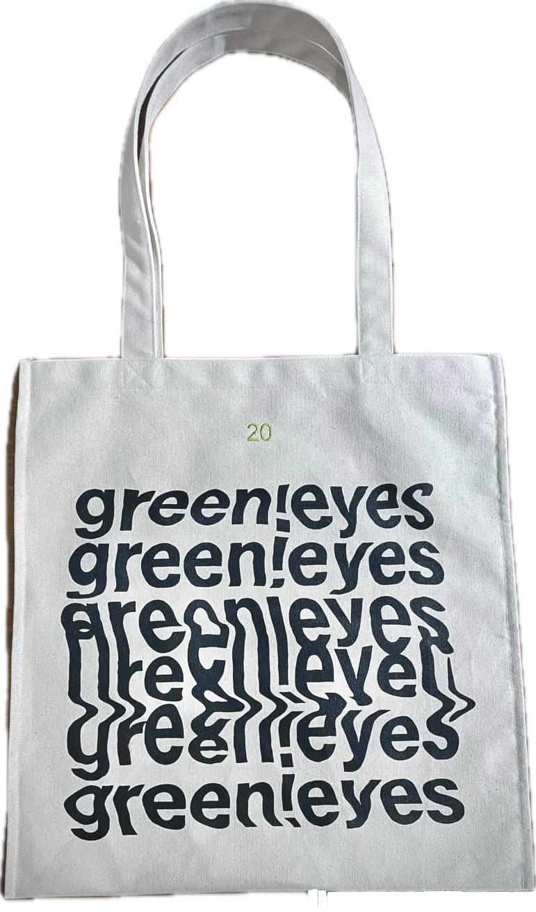 Green!Eyes 20 Anniversary White Canvas Tote 白色帆布托特包