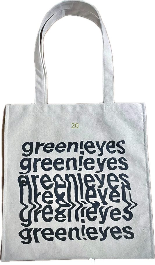 Green!Eyes 20 Anniversary White Canvas Tote 白色帆布托特包