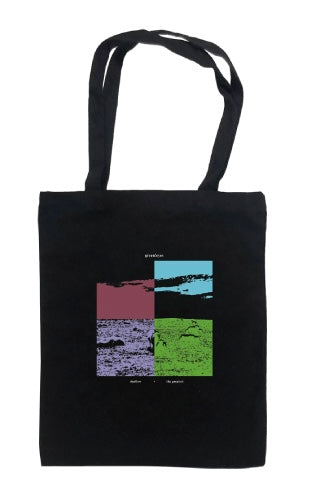 Shallow Silkscreen Handprint Black Tote 純手工絹印黑色托特包